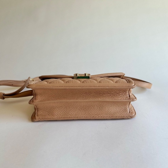 Vera Bradley Cream Pebble Leather Crossbody Shoulder Bag - Picture 6 of 11